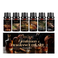 Gentleman's Fragrance Oil Set with six 10ml essential oil bottles in a box