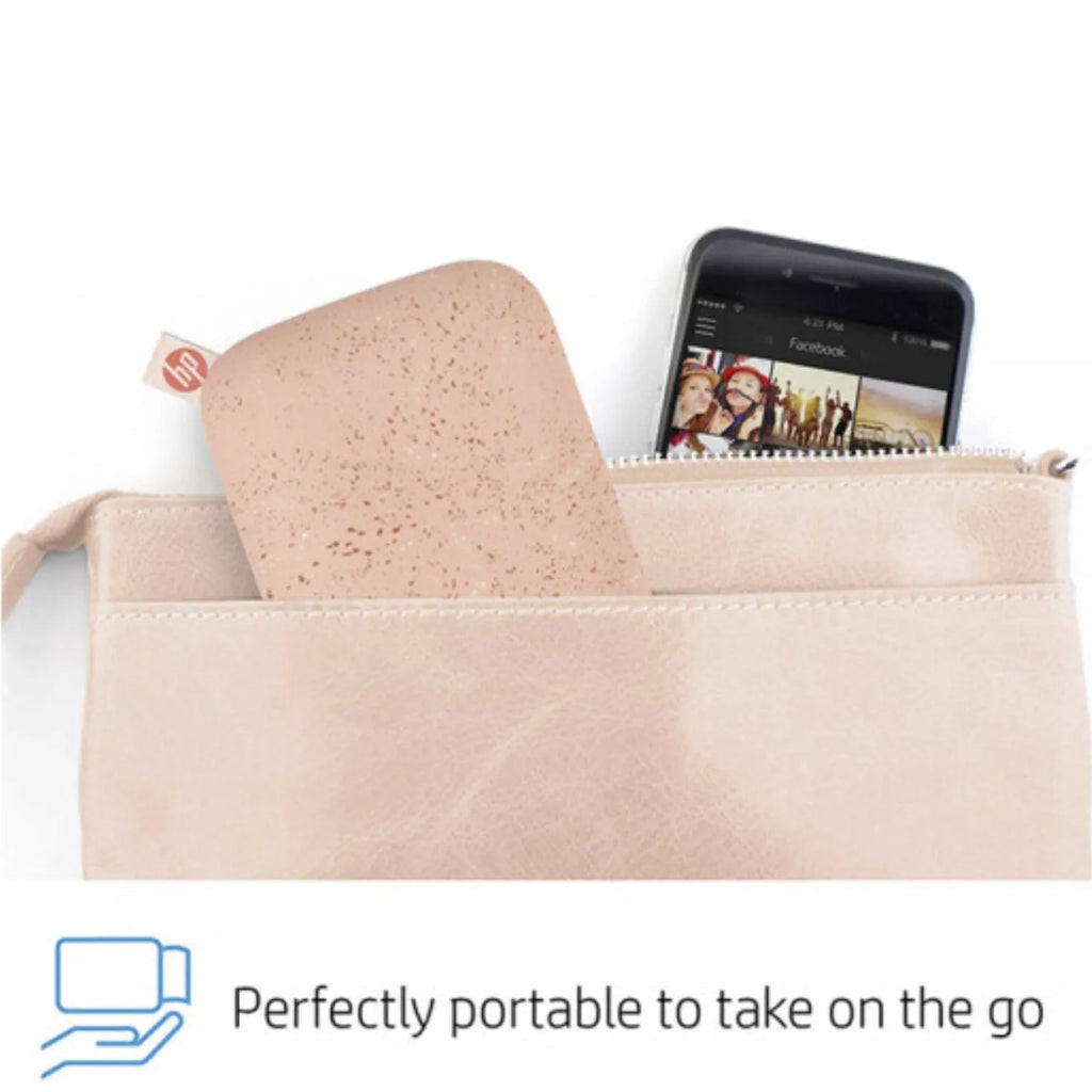 Bluetooth pocket printer for photos and pictures in Goddess Pink, Pearl White, and Bright Black