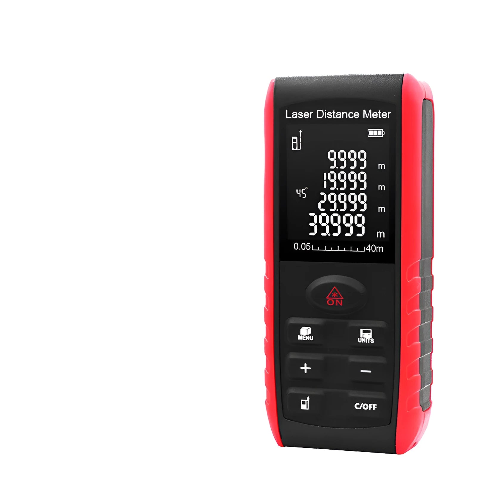 E40 M hand-held laser range finder for decoration projects with ABS plastic body