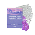 Pack of 12 collagen and hyaluronic acid eye masks for moisturising skincare.