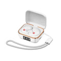 Mini J11 wireless Bluetooth headset in black with noise reduction and breathing light