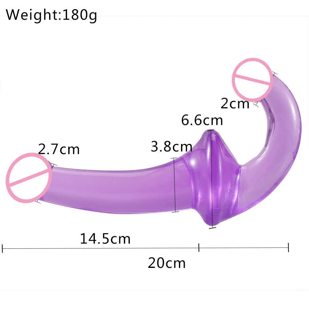 Slim TPE butt plug with simulation texture in pink, 20 x 6.6cm size