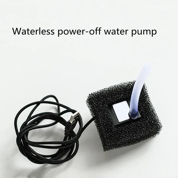 Ceramic pet water fountain with 2.5L capacity in starry sky blue, with pump and USB power option