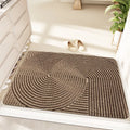 Alien-shaped silk ring entrance doormat with cartoon anime pattern in blue colour