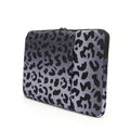 Leopard print laptop sleeve for 13-16 inch computers with anti-shock protection