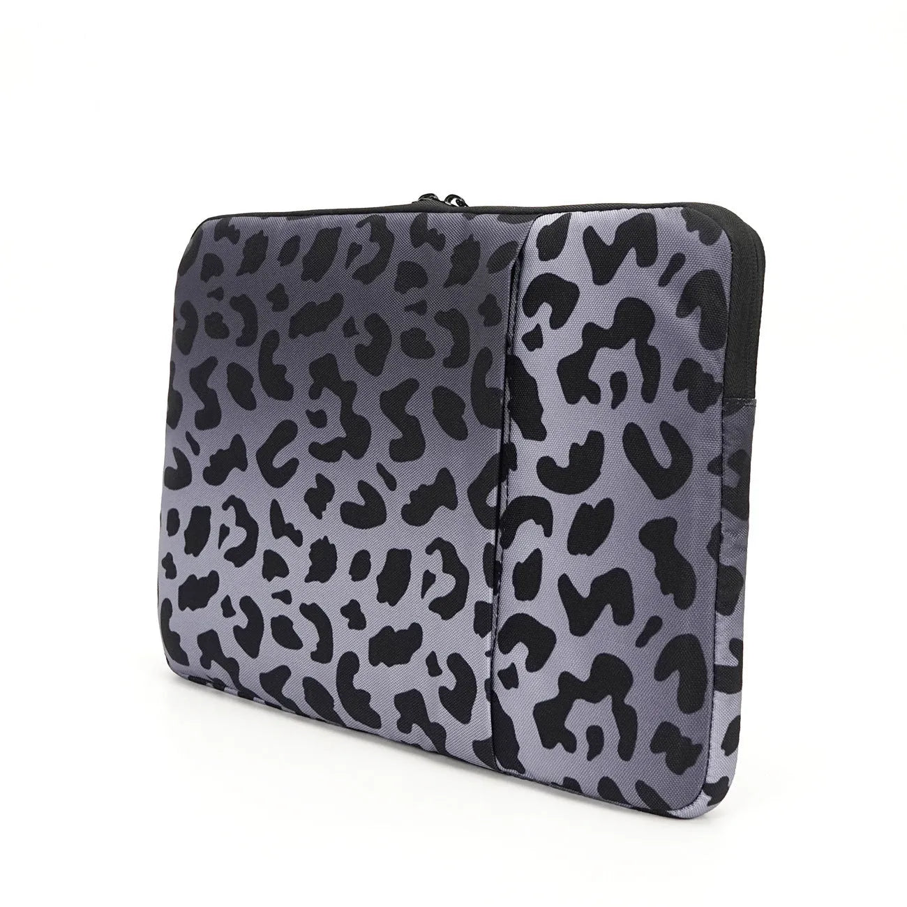Leopard print laptop sleeve for 13-16 inch computers with anti-shock protection