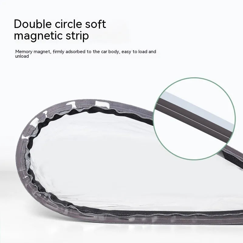 Electric vehicle charging rain cover with magnetic strips unfolded to 60x50cm dimensions