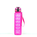 Clear transparent Tritan sports water bottle with 1000ml capacity and infuser