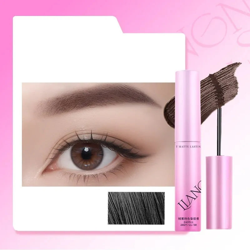 Eyebrow cream kit with four natural shade options including coffee pink latte and raw latte colours