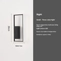 LED Nordic minimalist wall lamp in black finish with single head, small size for bedroom use