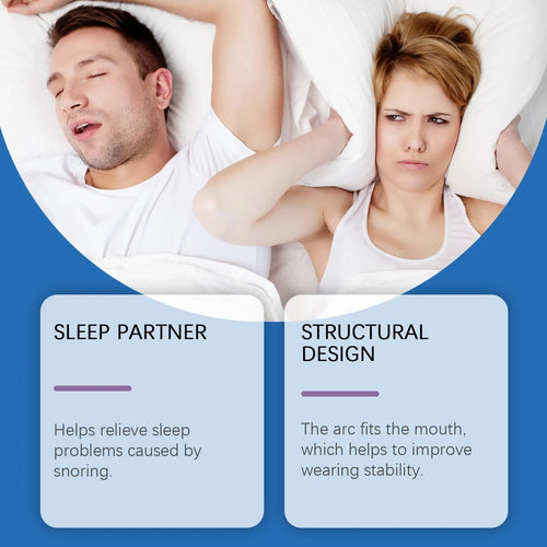 A single-unit anti-snoring stopper device for gentle night care.