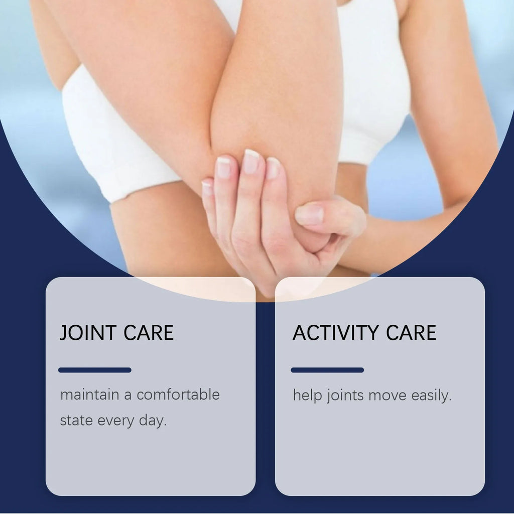 Box of joint nursing adhesive bandages containing 4 patches with moxa, ginger, and bee venom ingredients.