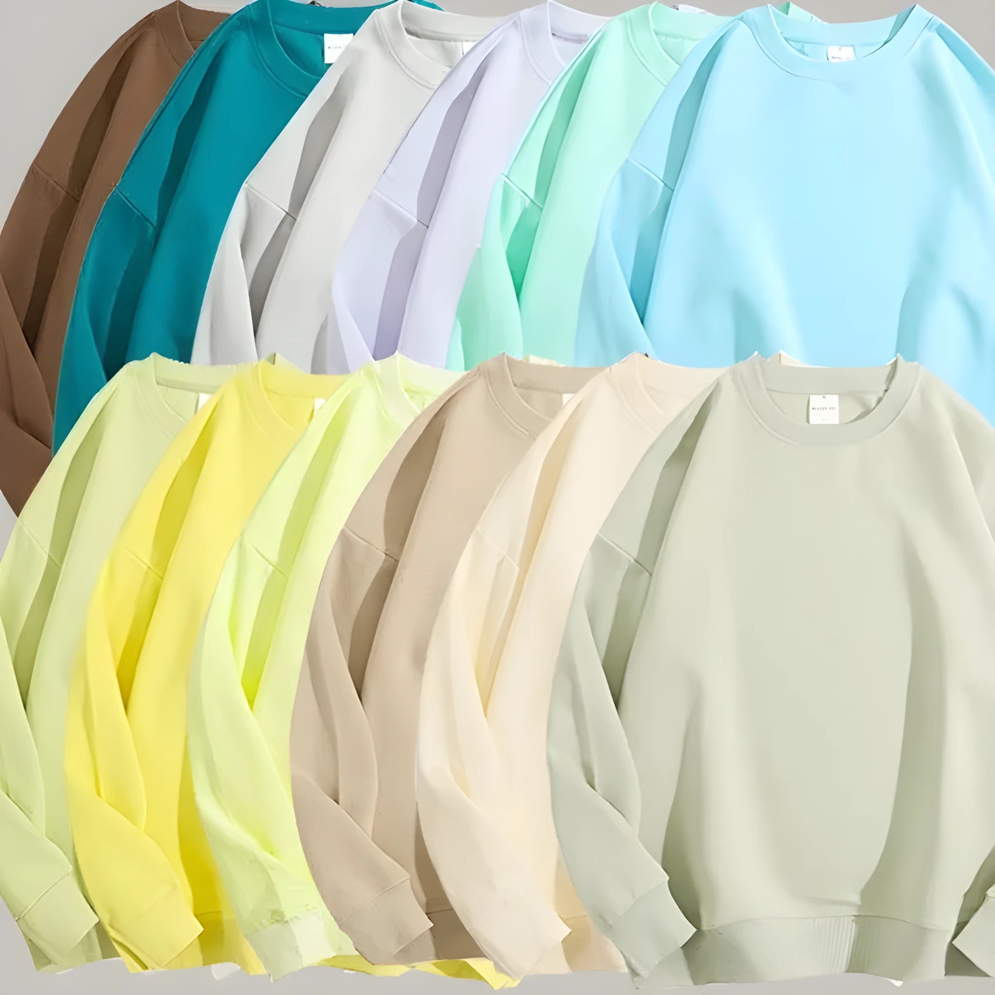 Women's loose black cotton off-the-shoulder sweater pullover with long sleeves.