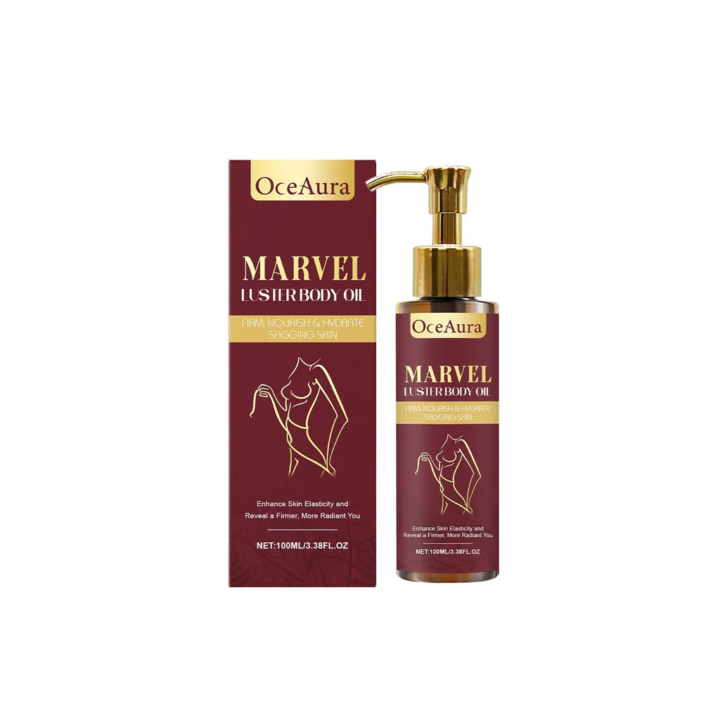 100ml bottle of Gloss Care body massage oil with jojoba, almond, camellia and grape seed oils
