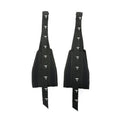 Black cantilever training band pair for pull up bar and horizontal bar abdominal muscle training