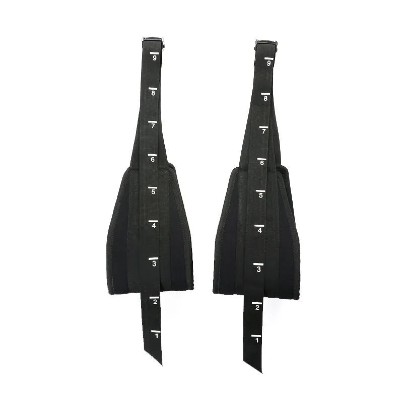 Black cantilever training band pair for pull up bar and horizontal bar abdominal muscle training