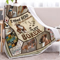 Brown Sherpa fleece blanket, 150x200cm, soft warm throw with hemmed edges for couch, daybed, or nursery