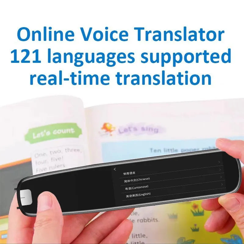 Offline scanning translation pen S3 Black with zinc alloy body, buttons and touch screen