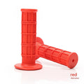 Set of two 22mm rubber motorcycle handlebar grip covers in assorted colours.