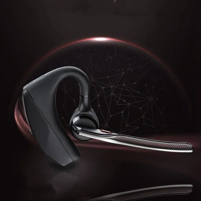Black over-ear Bluetooth sports headphones with a large battery and call function displayed.