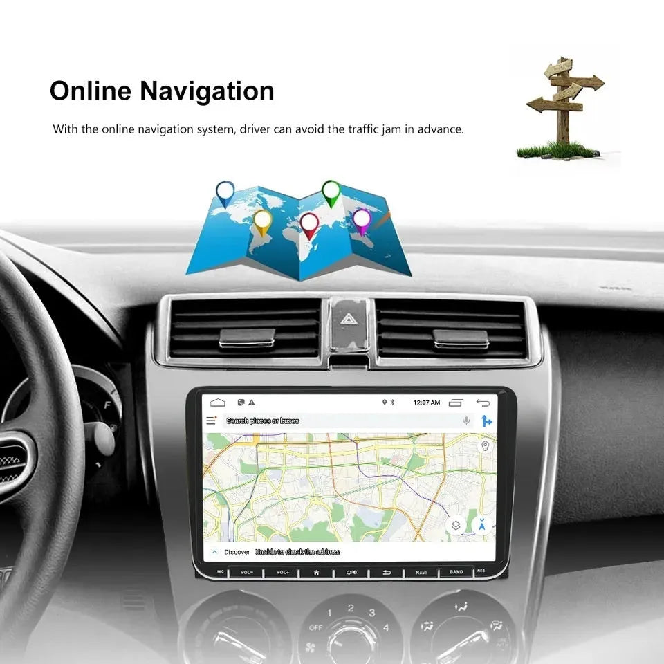 9 inch car radio head unit with touchscreen for Volkswagen Golf Polo dashboard