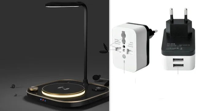 Three-in-one wireless magnetic charging desk lamp with 15W fast charging capability