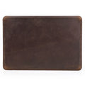 Brown Crazy Horse leather laptop bag for MacBook Pro 13.3, horizontal style