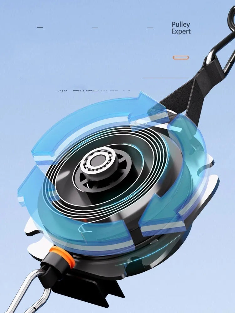 Intelligent adjustable fitness tensioner with iron and ABS construction showing resistance settings