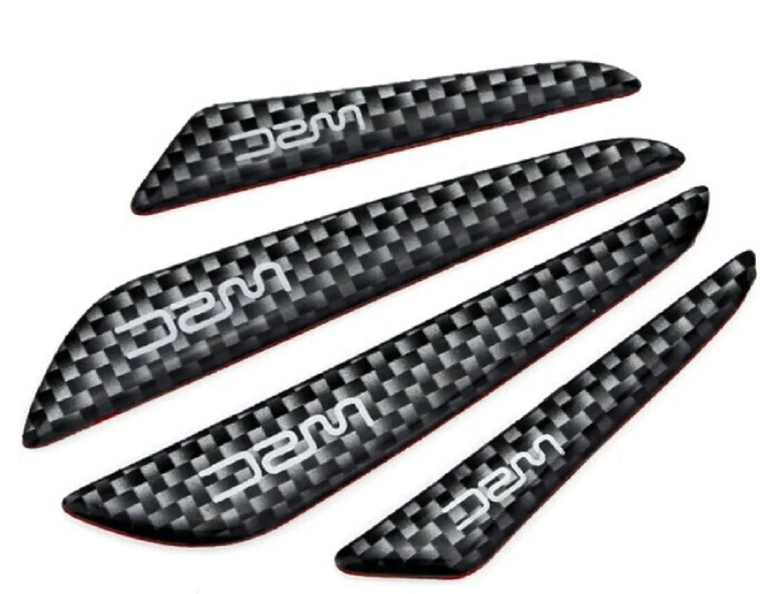 Roll of carbon fibre bumper film adhesive wrap in black and silver colours for car door body protection