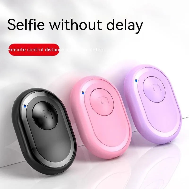 Wireless Bluetooth remote self-timer control for smartphone photography in black colour