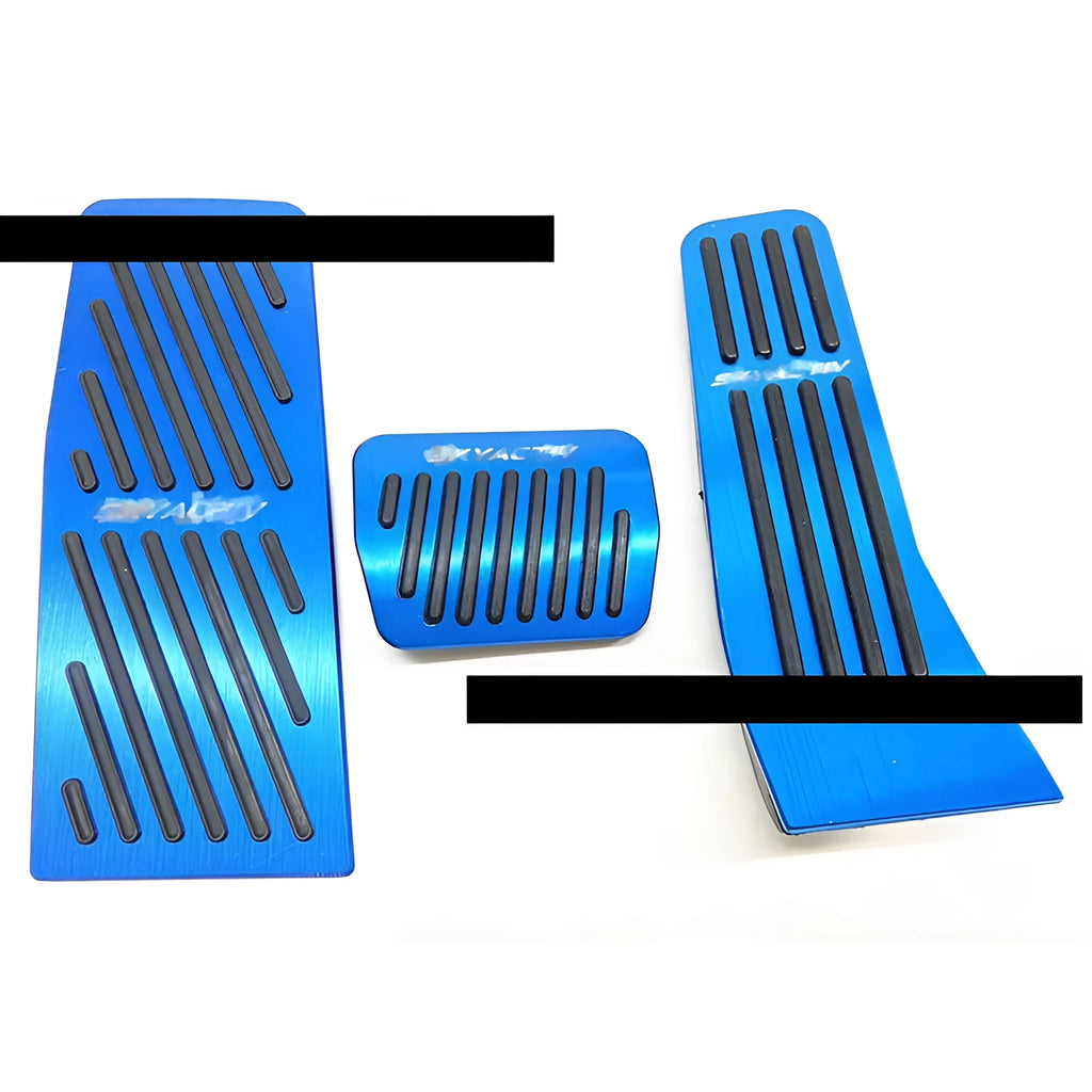 Mazda CX-5 blue aluminium alloy accelerator brake footrest pedal set of three pieces