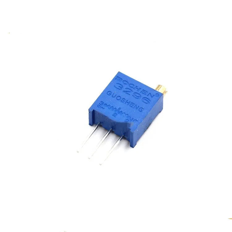 Blue multi-ring precision adjustable resistor potentiometer 20k ohm glass glaze film