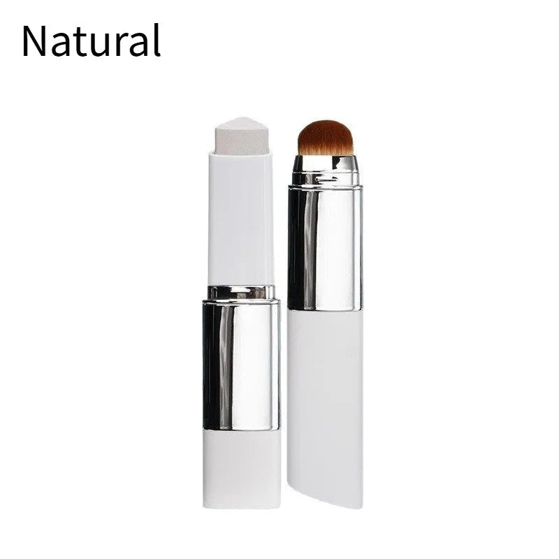 Blanc Cover Cream Stick V foundation brush with detachable head shown in light colour option.