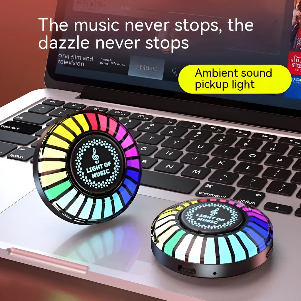 Black desktop magnetic RGB ambience light showing 60x60x20cm dimensions