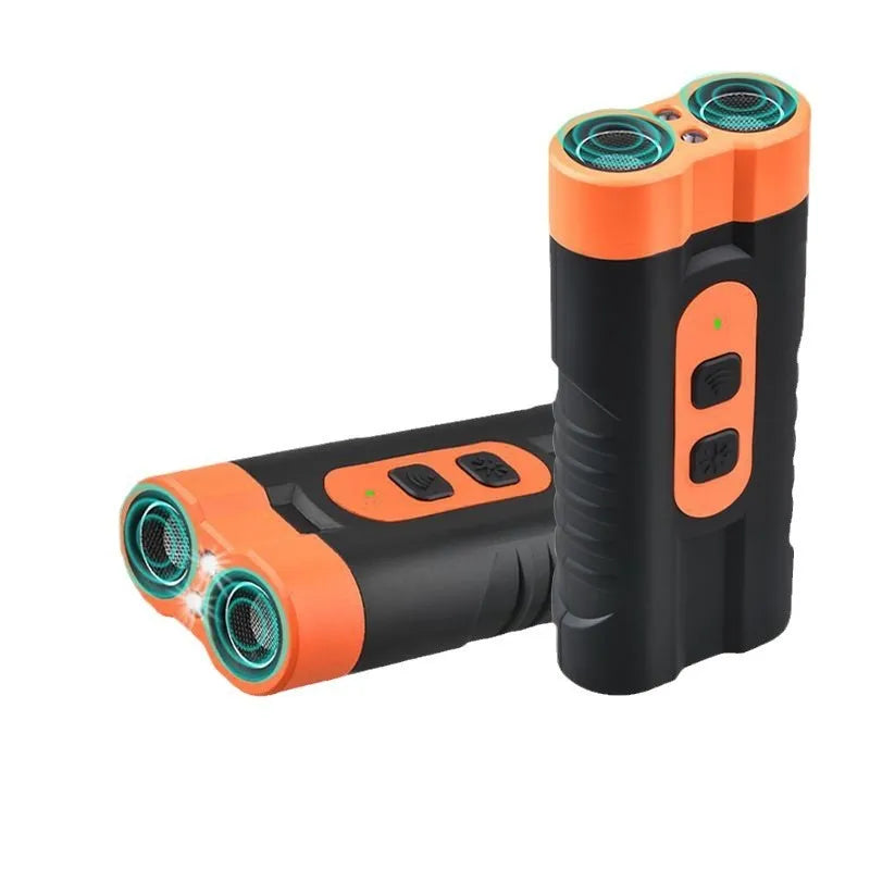 Dog Drives ultrasonic two-head dog repellent device in black plastic casing with compact dimensions