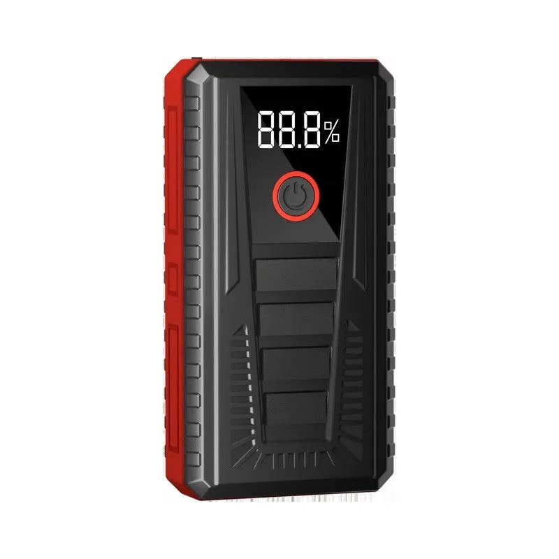 Car jump starter 1000A peak 14.8V emergency power supply with ordinary clip and storage bag, 15.7cm x 8.1cm x 3.6cm