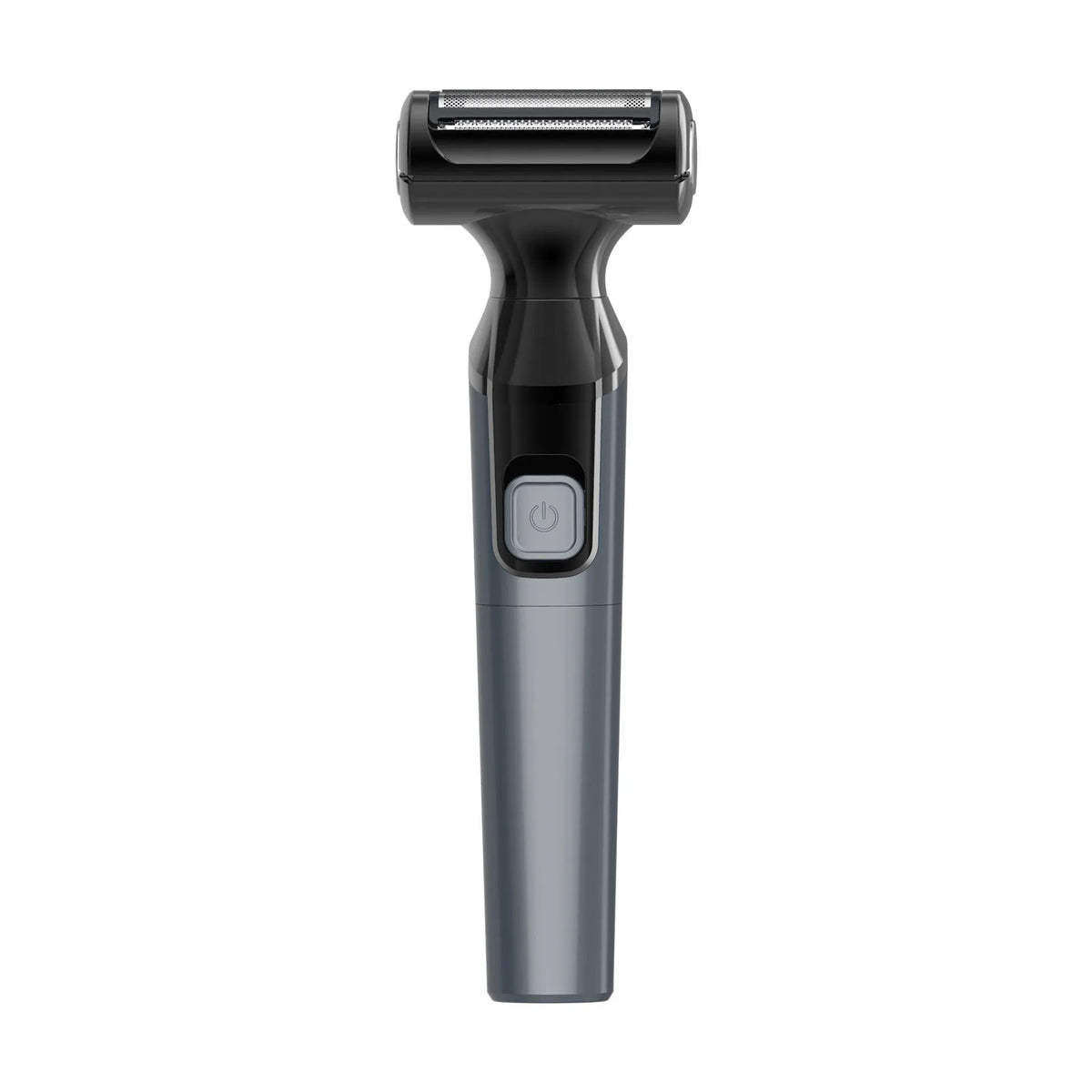Electric hair trimmer and shaver in blue or black, fully washable ABS body, dry battery powered, for women and men