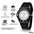 Men's sports luminous pointer quartz watch, casual style, black and blue colour option