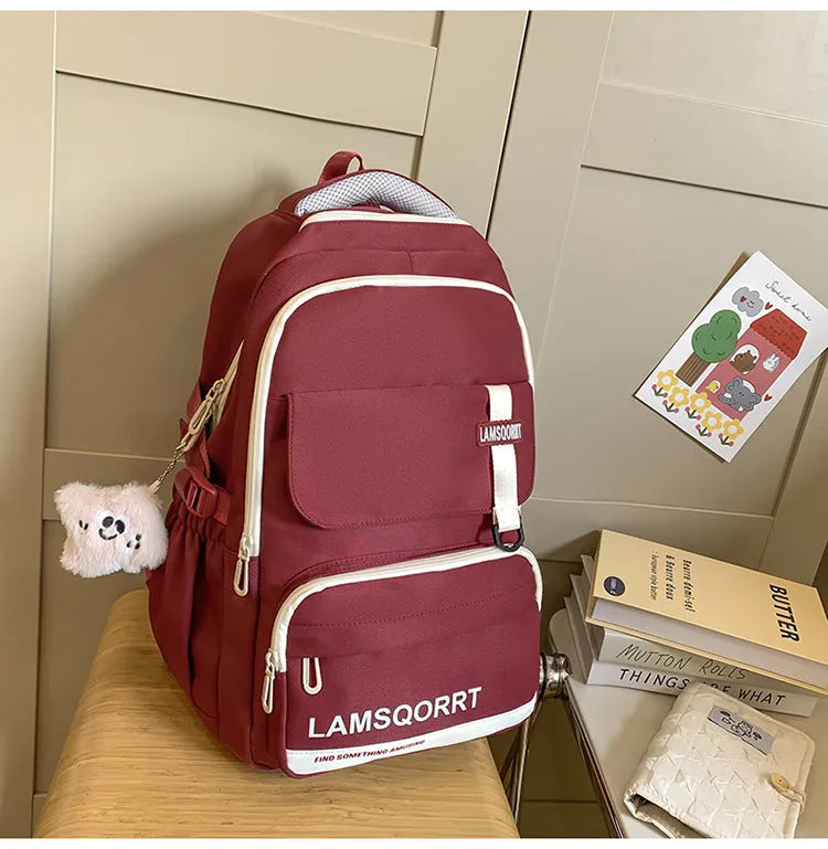 Waterproof nylon high school backpack in multiple colours with under 20L capacity
