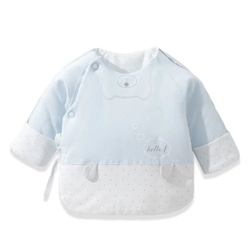 Hani half-back baby top 100% cotton sanded fabric round neck for newborns winter 59cm