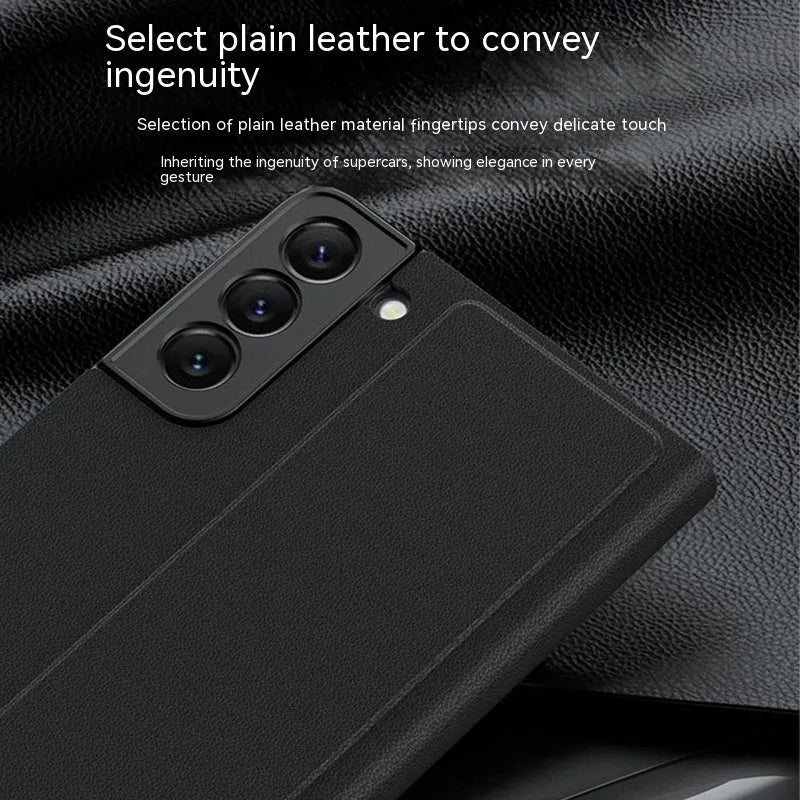 Drop-proof PC phone case for Samsung Galaxy S22 S22 Plus in Forest Green colour, simple back cover style
