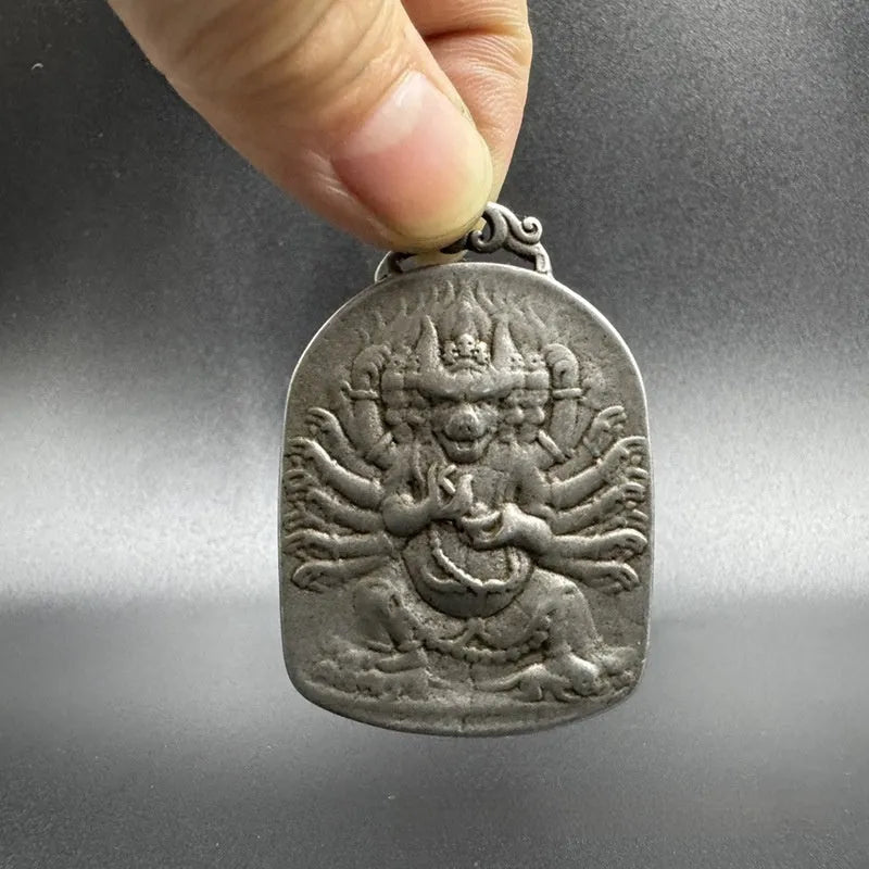 Iron pendant hanging ornament with Chinese style Yamantaka design