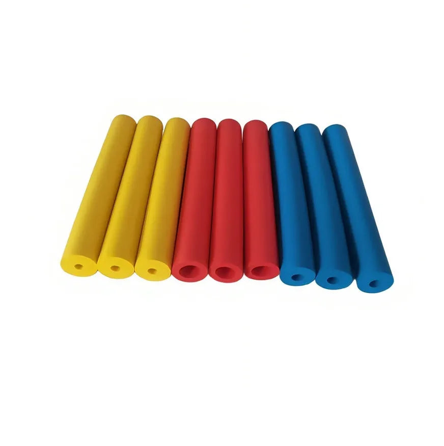 Rubber auxiliary grip hose for tableware and pen handles with 10mm or 18mm inner diameter