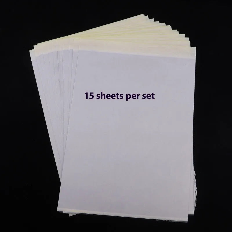 A4 quadruple copy tattoo transfer paper pack for hand drawing and machine stencils