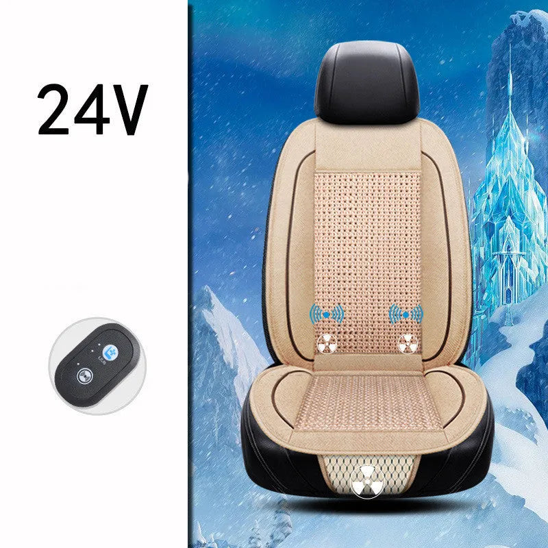 60cm square car ventilation seat cushion with massage function in black colour