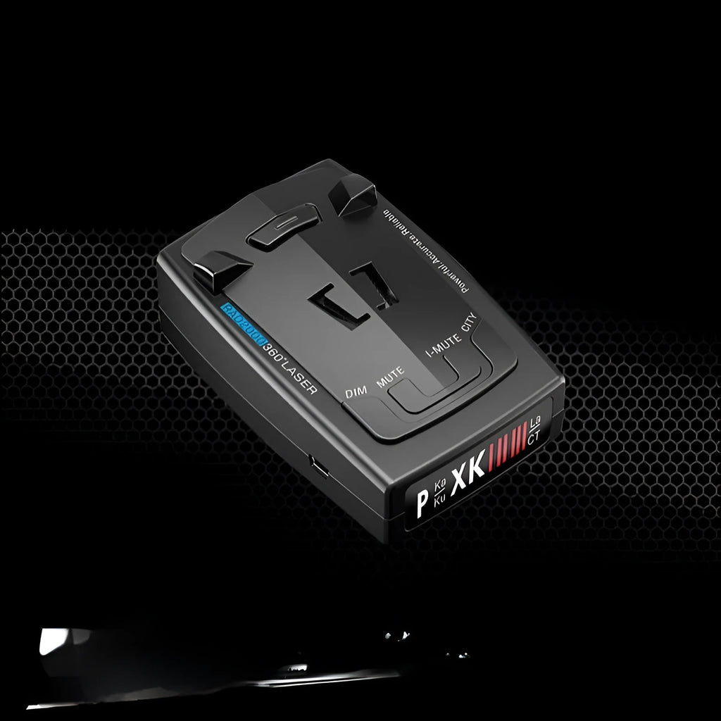 Laser velocimeter for car speed measurement with compact 103mm x 65mm x 28mm dimensions
