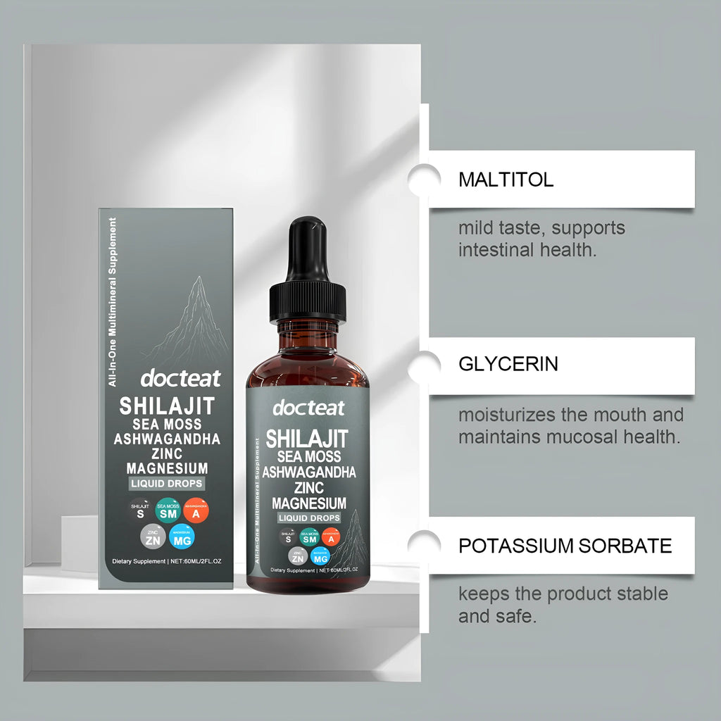 60ml intestinal balance dietary supplement bottle with dropper for daily digestive support