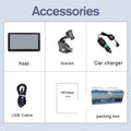 7 inch portable car GPS navigation device with bracket on dashboard