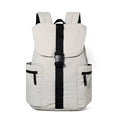Unisex casual backpack in solid colour, PU exterior, nylon lining