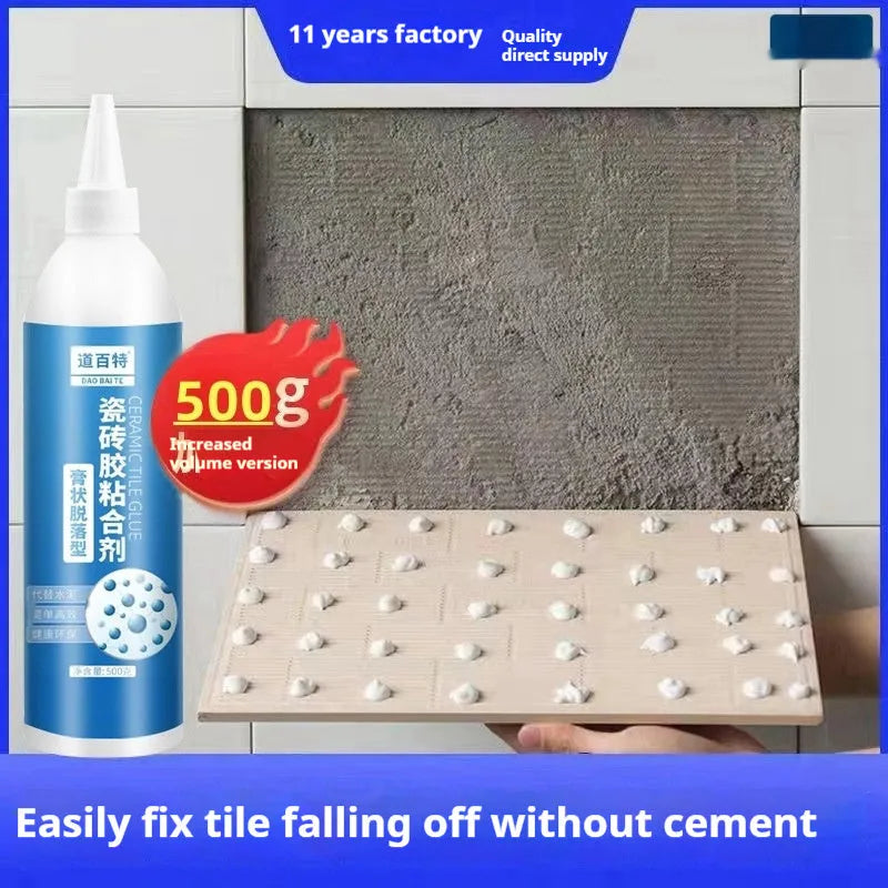 Shedding repair injection tile adhesive paste in 200g 260g 380g capacities for loose tile fixing
